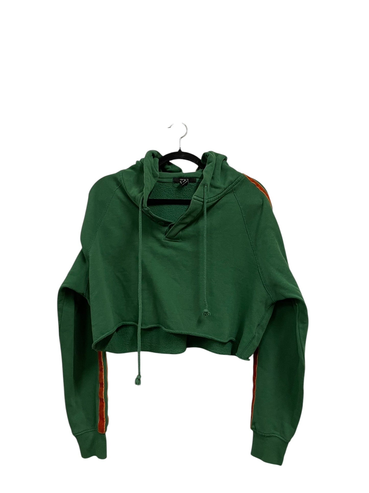 Sweatshirt Hoodie By Forever 21 In Green, Size: M