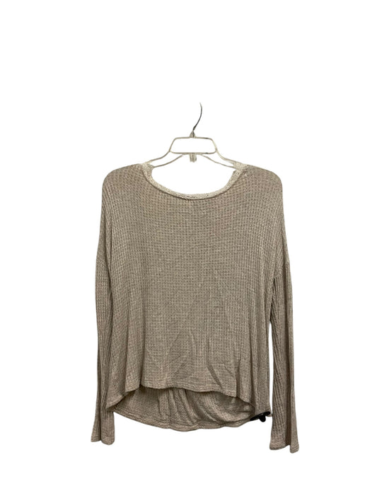 Top Long Sleeve By Alya In Beige, Size: Xs