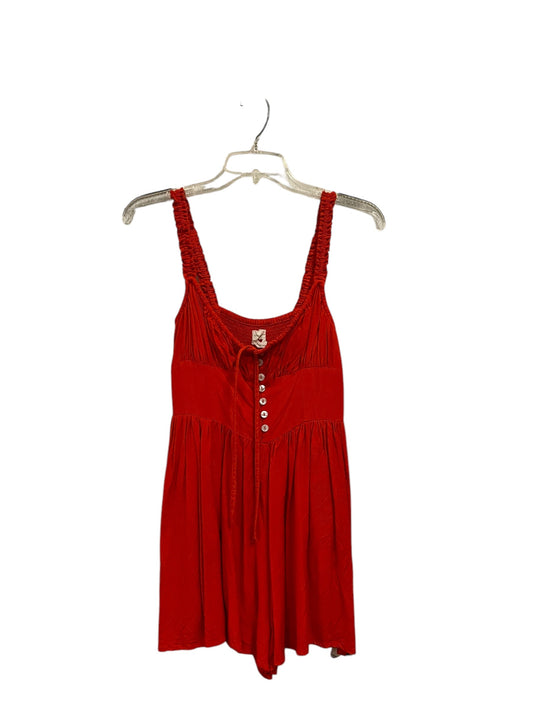 Romper By Urban Outfitters In Red, Size: S