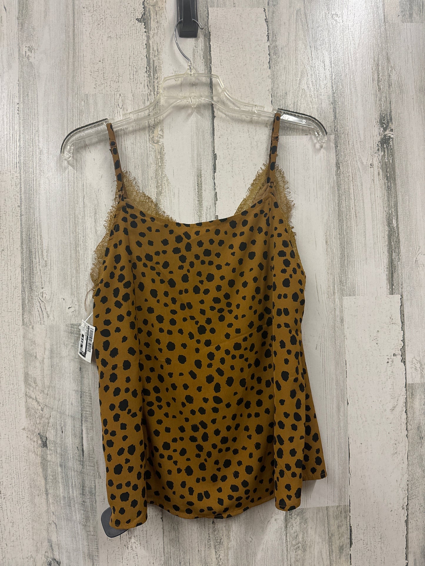 Animal Print Top Sleeveless Listicle, Size S