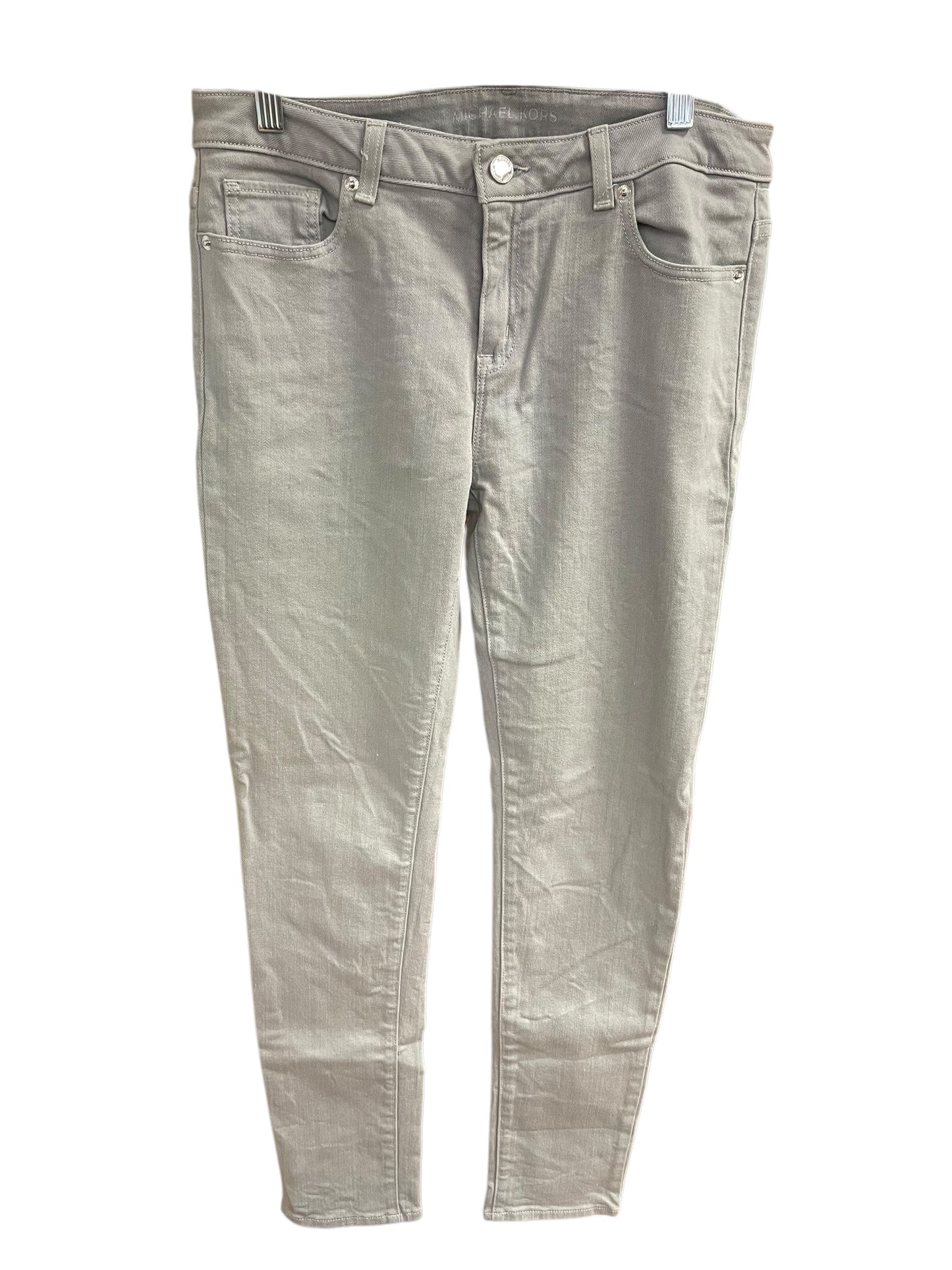 Jeans Skinny By Michael By Michael Kors In Grey, Size: 8