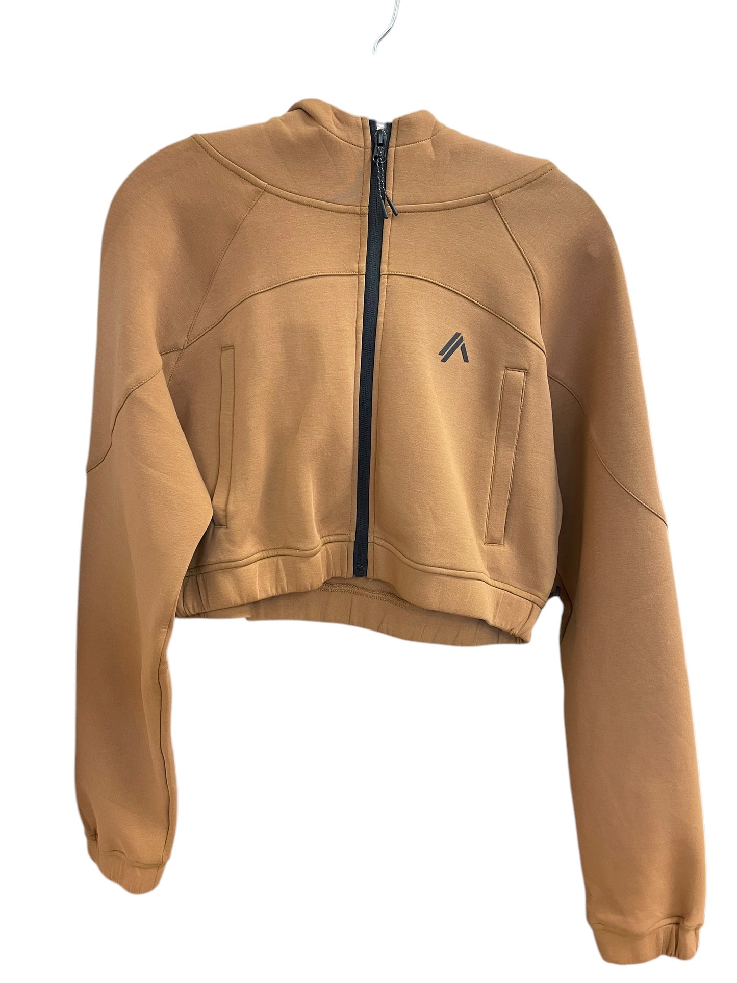 Athletic Jacket By Clothes Mentor In Brown, Size: M