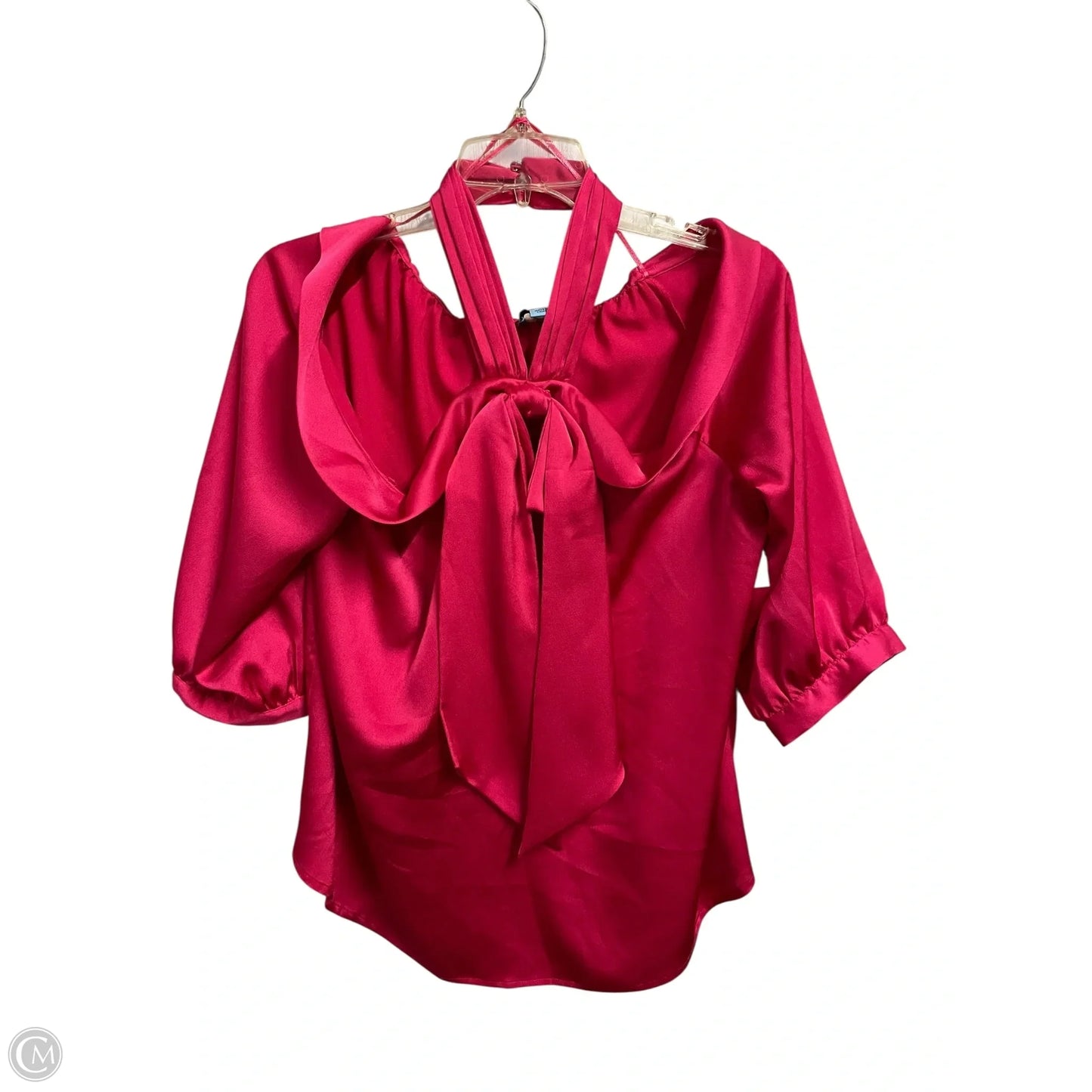 Top Short Sleeve By Cece In Pink, Size: Xl