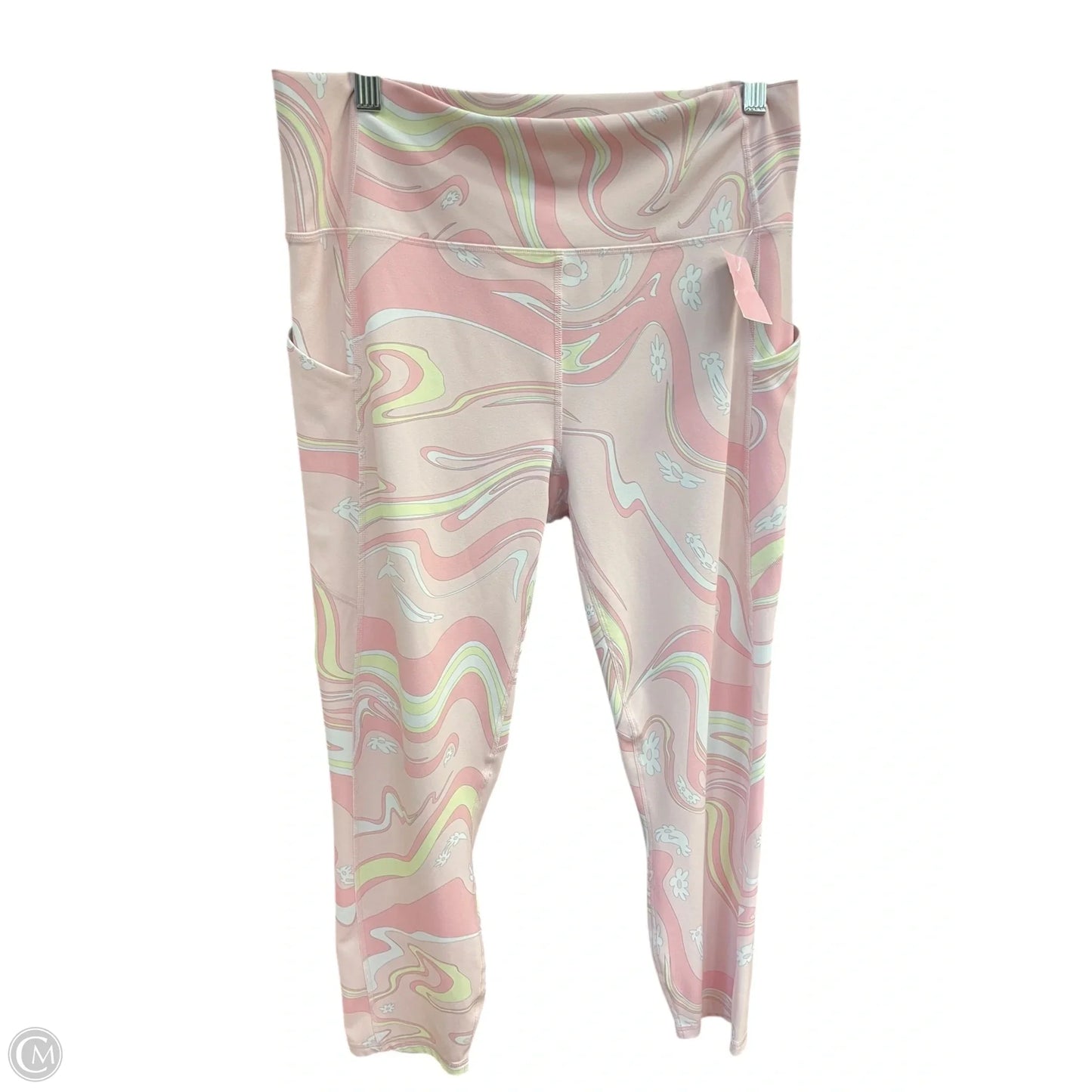 Athletic Leggings By Fabletics In Pink, Size: Xl