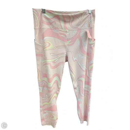 Athletic Leggings By Fabletics In Pink, Size: Xl