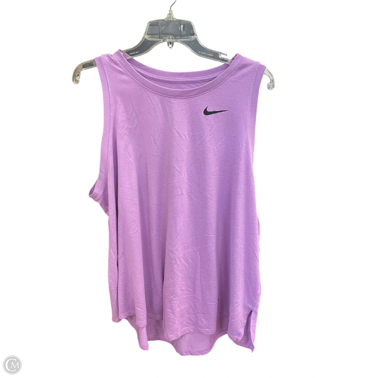 Athletic Top Short Sleeve By Nike In Purple, Size: 1x