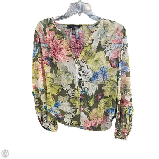 Top Long Sleeve By White House Black Market In Green, Size: S