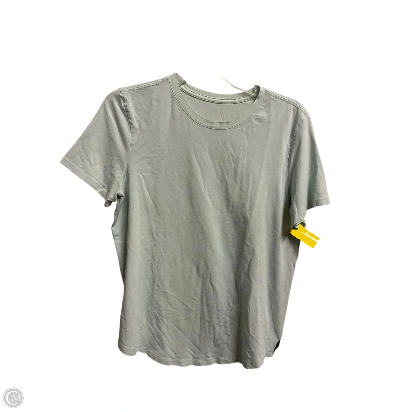 Athletic Top Short Sleeve By Lululemon In Green, Size: L