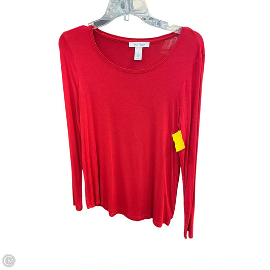 Top Long Sleeve By White House Black Market In Red, Size: S