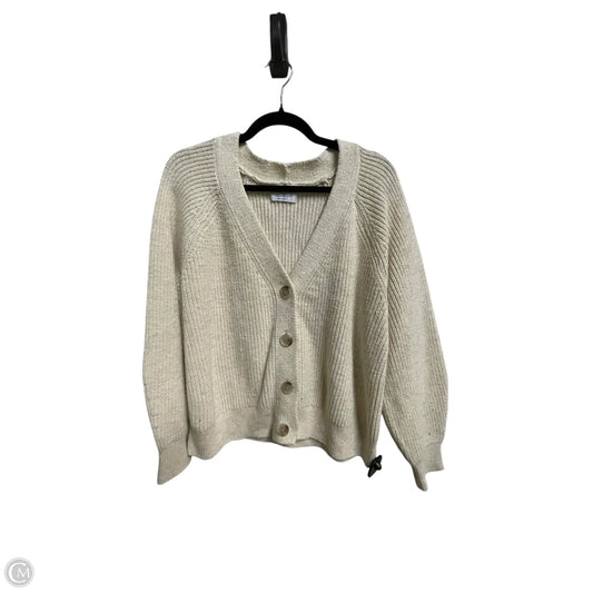 Sweater Cardigan By Old Navy In Tan, Size: L
