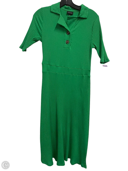 Dress Casual Midi By Who What Wear In Green, Size: S