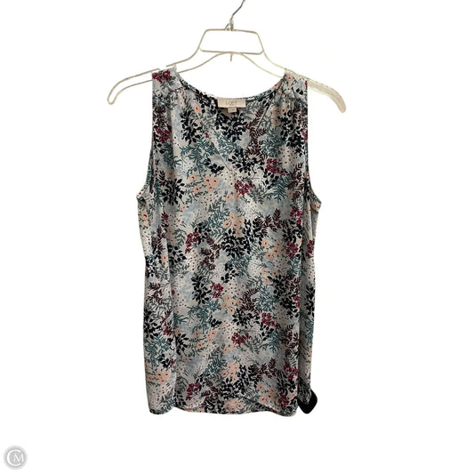 Top Sleeveless By Loft In Blue, Size: S
