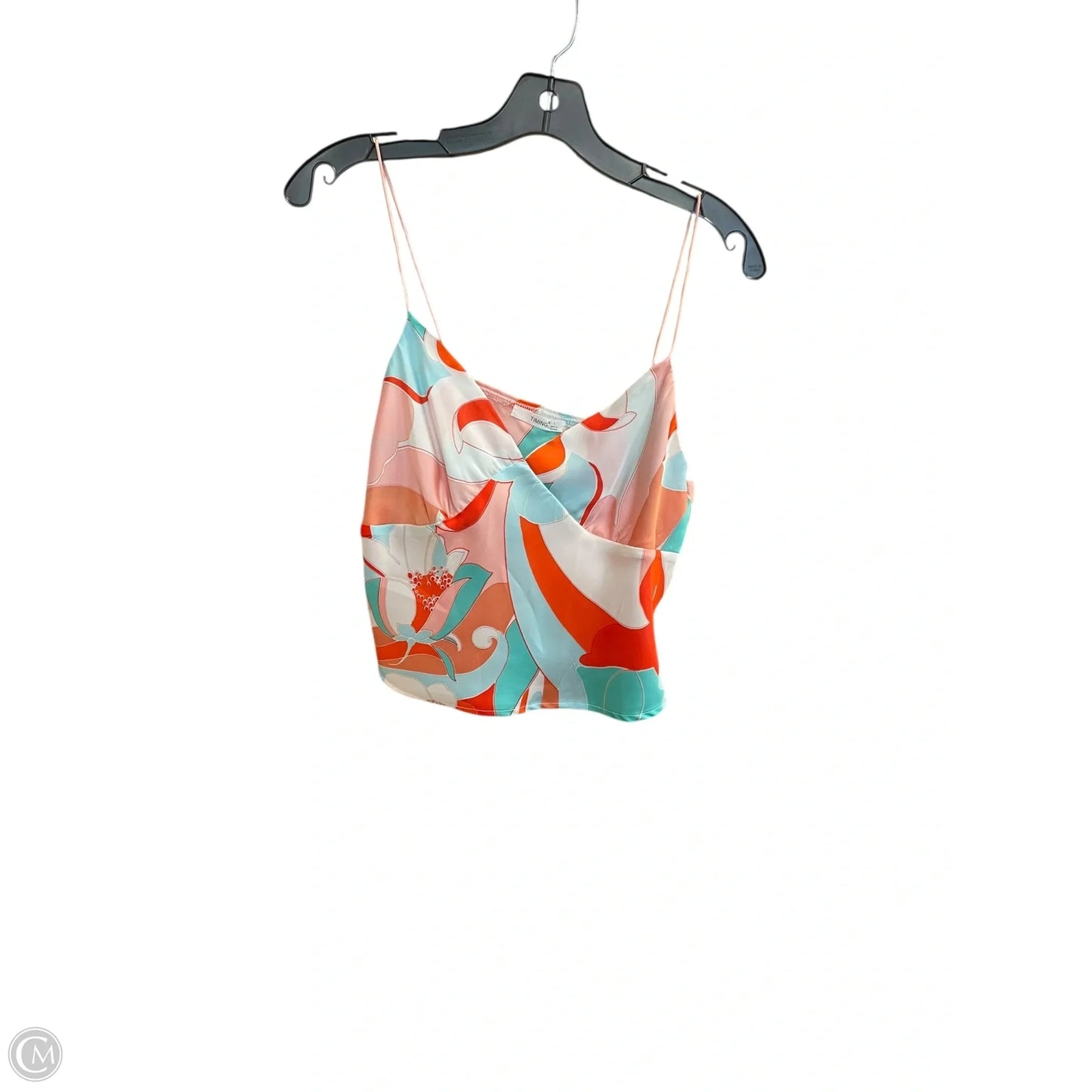 Top Sleeveless By Timing In Multi-colored, Size: L