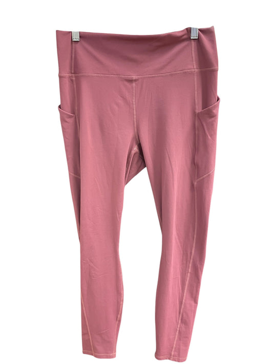 Athletic Leggings By Fabletics In Pink, Size: L