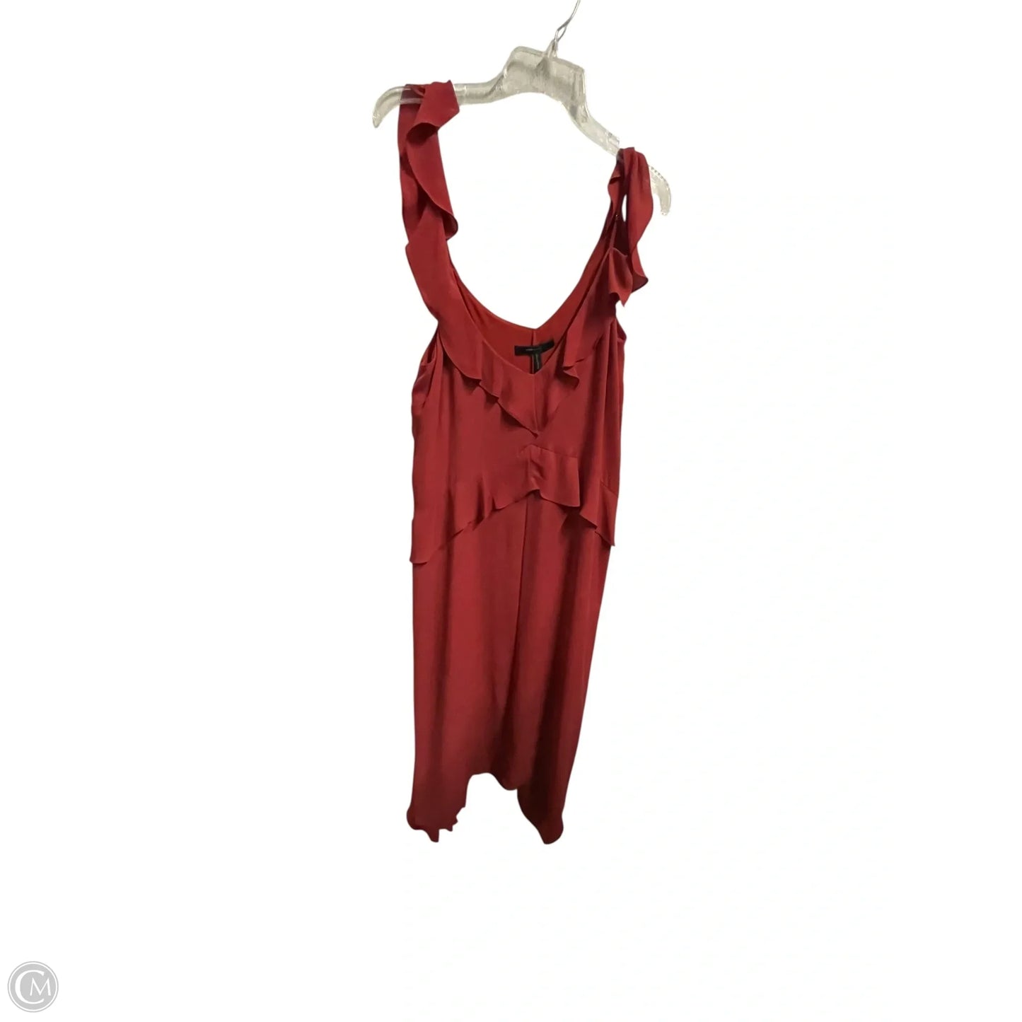 Dress Casual Midi By Bcbgmaxazria In Orange, Size: L