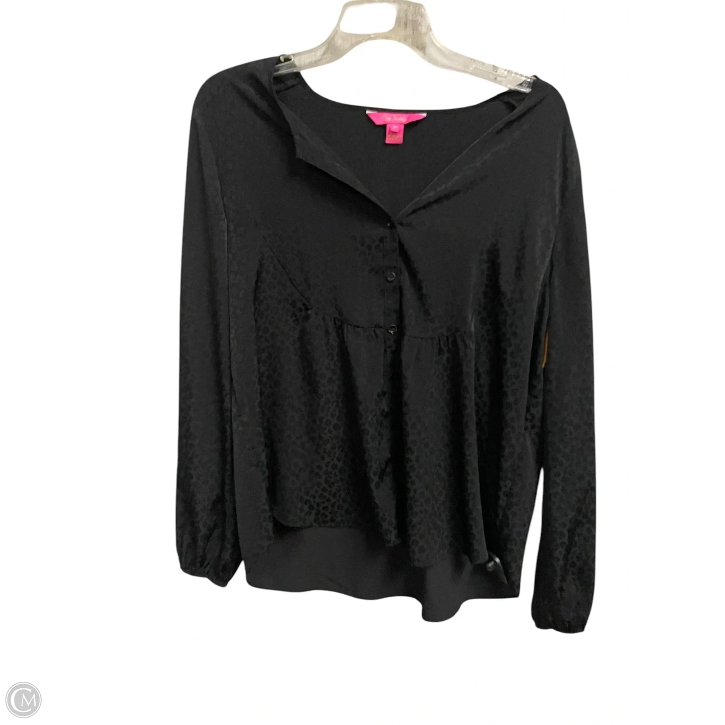 Top Long Sleeve Designer By Lilly Pulitzer In Black, Size: M