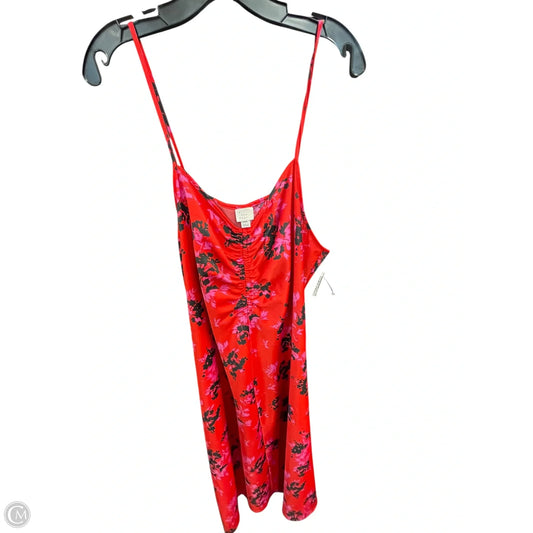 Dress Casual Midi By A New Day In Red, Size: 2x