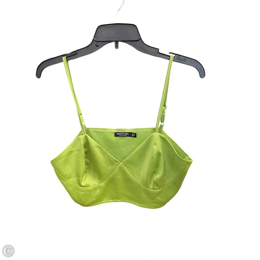 Top Sleeveless By Nasty Gal In Green, Size: S