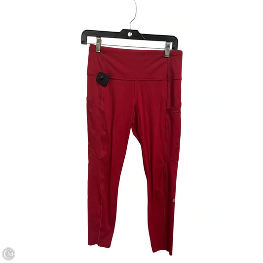 Athletic Capris By Lululemon In Red, Size: 8