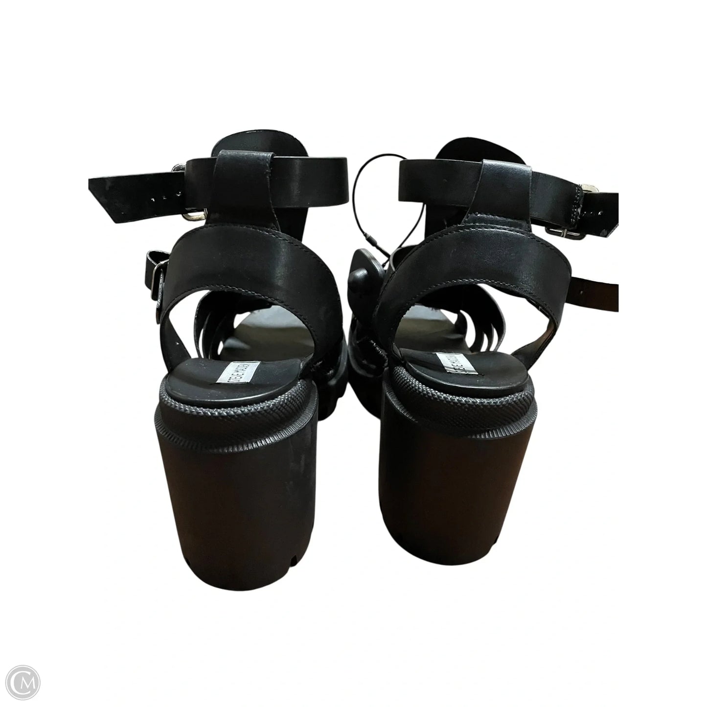 Sandals Heels Platform By Steve Madden In Black, Size: 10