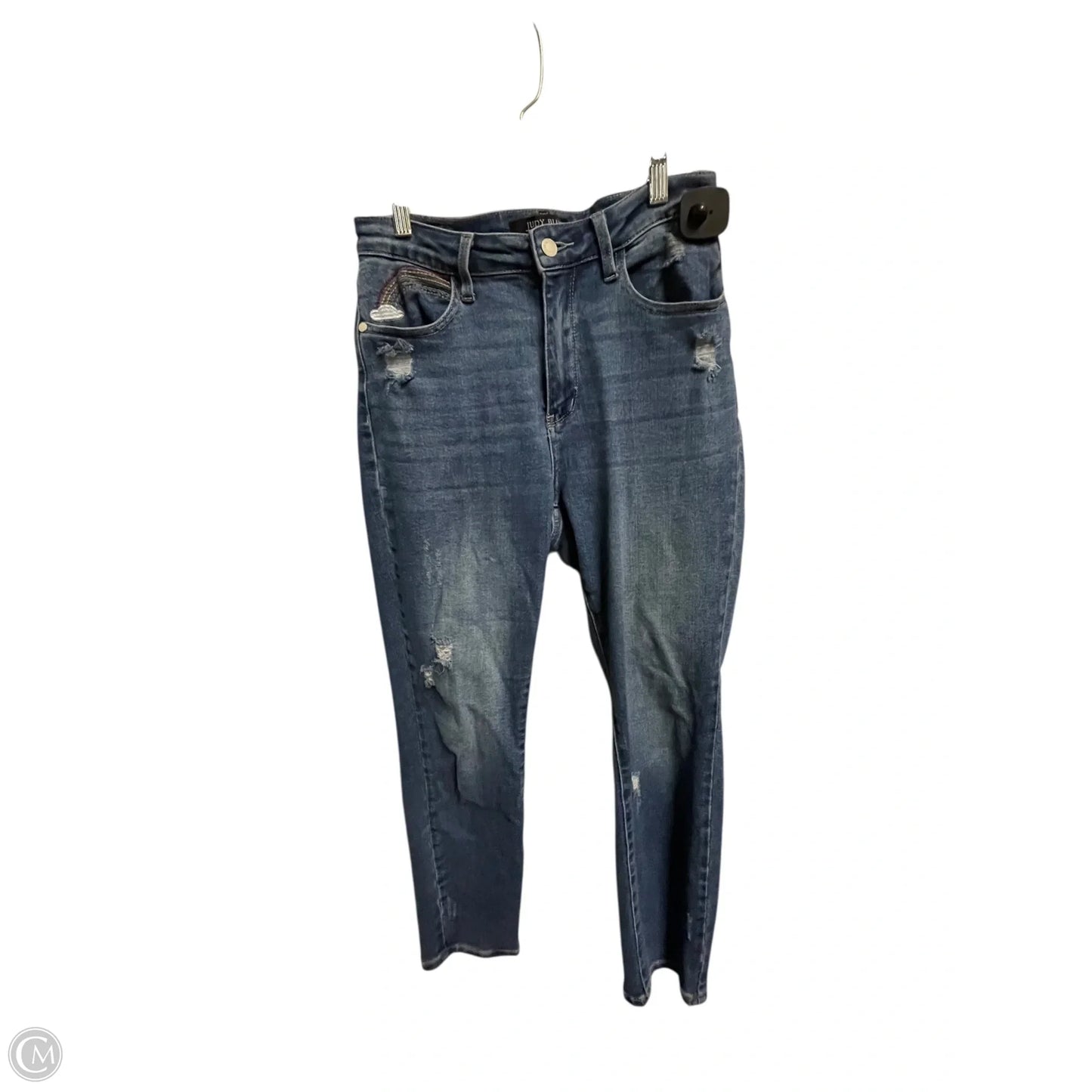 Jeans Straight By Judy Blue In Blue Denim, Size: 8