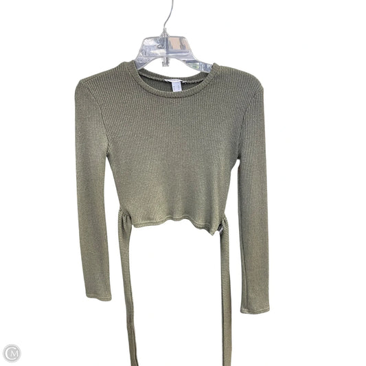 Top Long Sleeve By Revamped In Green, Size: Xs