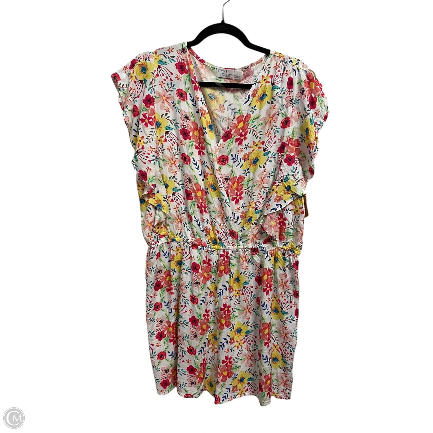 Romper By Time And Tru In Floral Print, Size: Xl