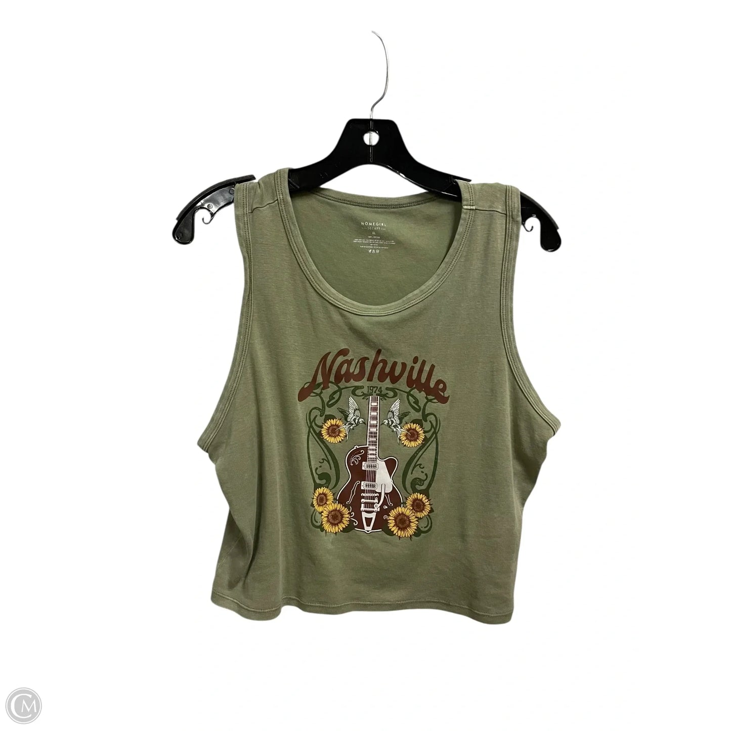 Top Sleeveless By Clothes Mentor In Green, Size: Xl