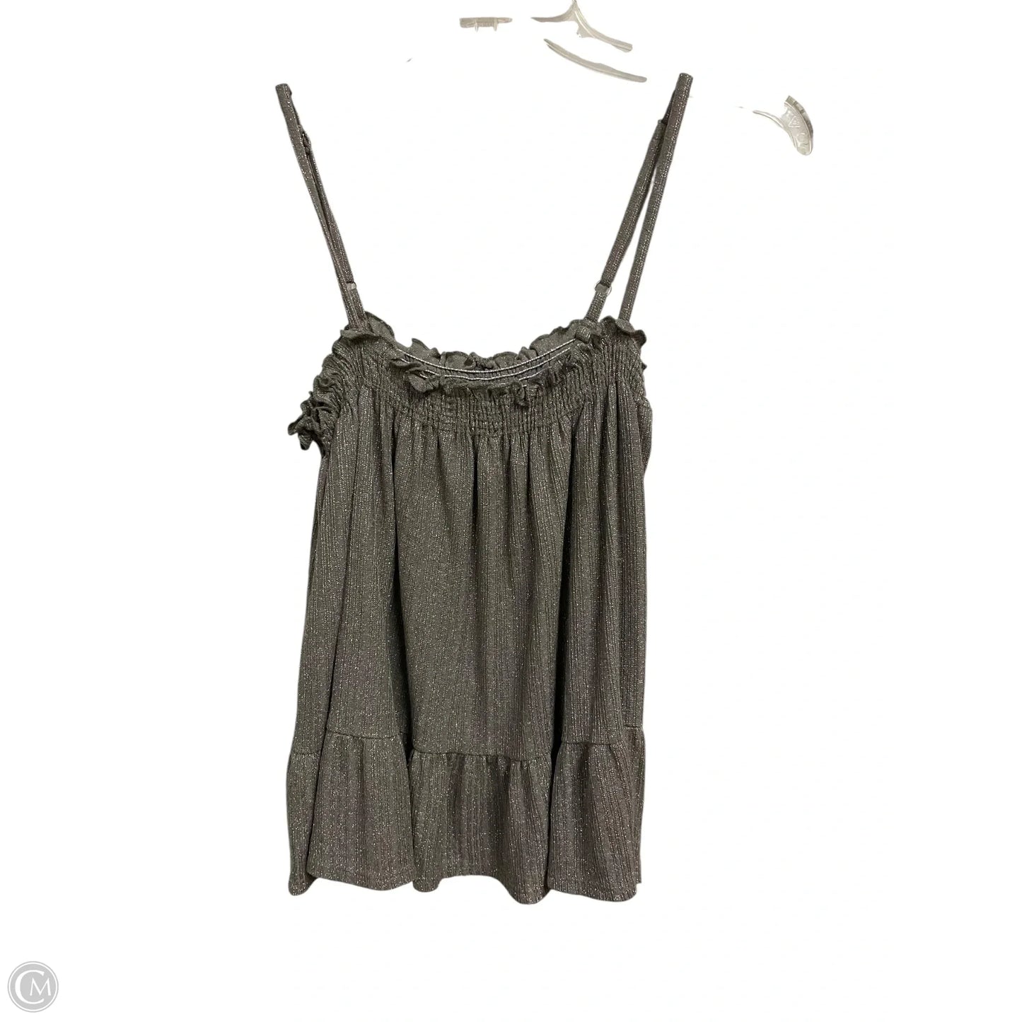 Top Sleeveless By Amadi In Grey, Size: S
