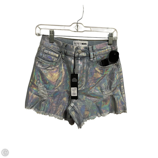 Shorts By Fashion Nova In Blue Denim, Size: 4