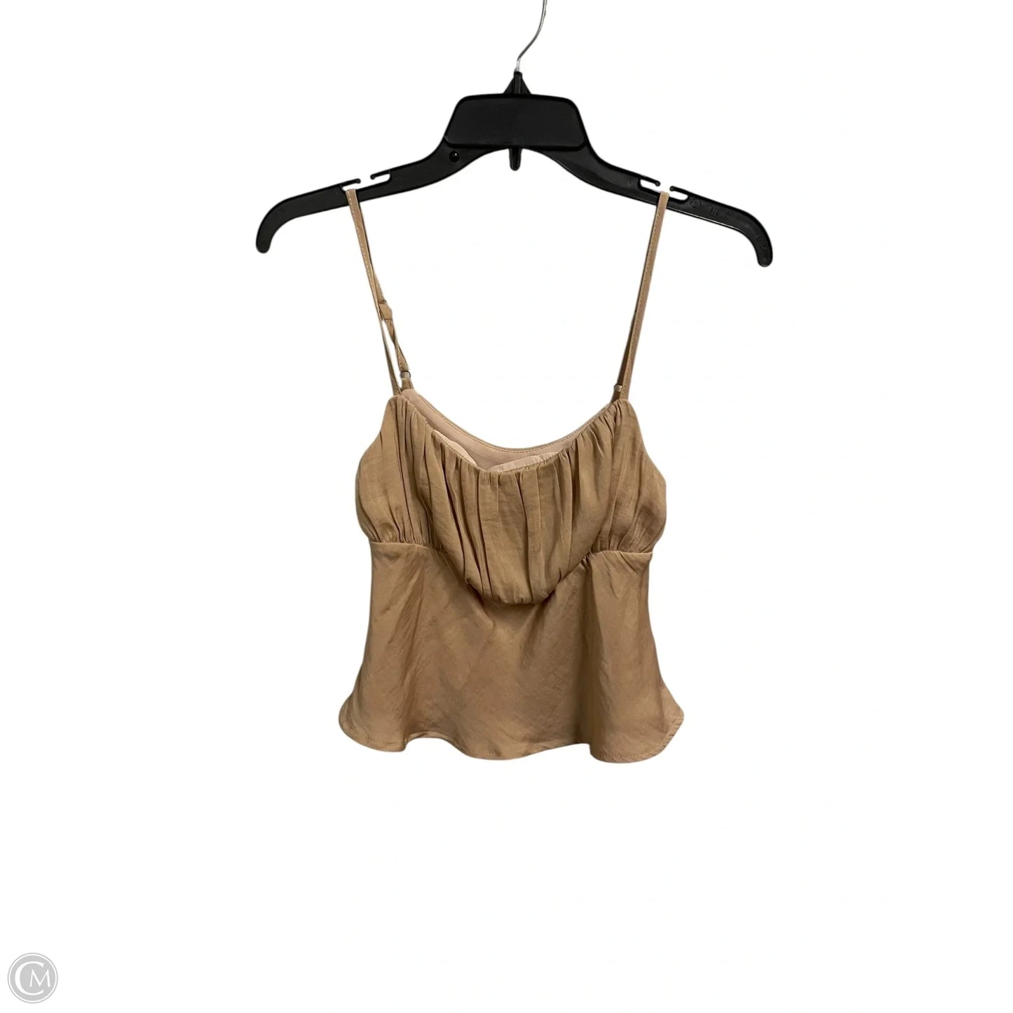 Top Sleeveless By Clothes Mentor In Gold, Size: Xs