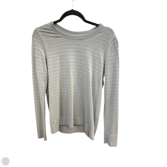 Top Long Sleeve By Lululemon In Grey, Size: 8