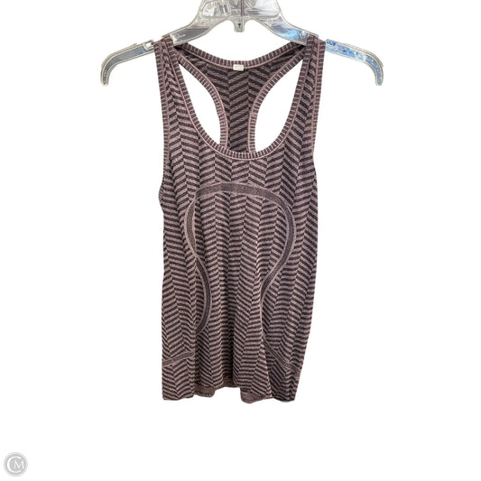 Athletic Tank Top By Lululemon In Purple, Size: 8
