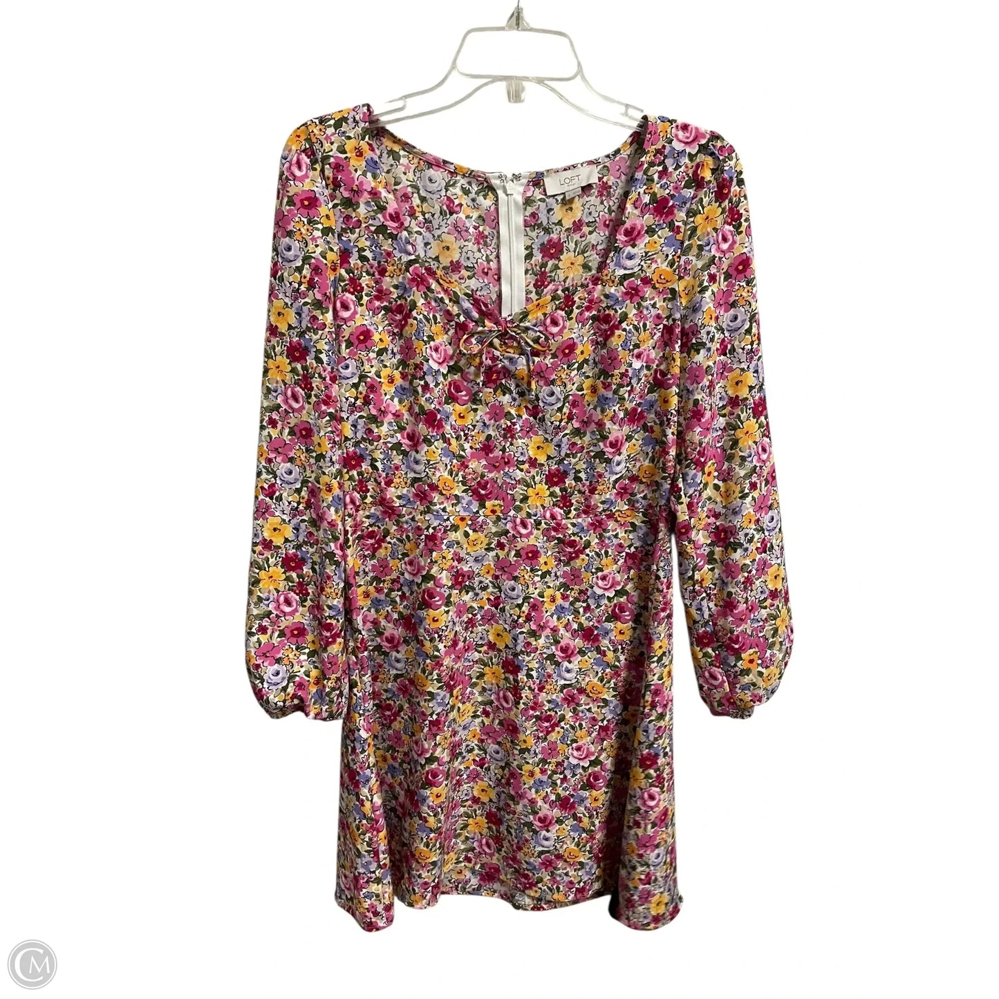 Dress Casual Short By Loft In Floral Print, Size: Xs