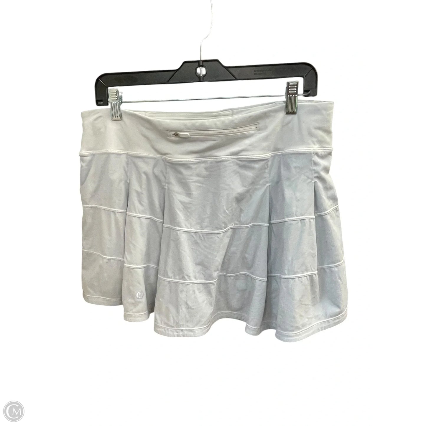 Athletic Skort By Lululemon In Grey, Size: 10