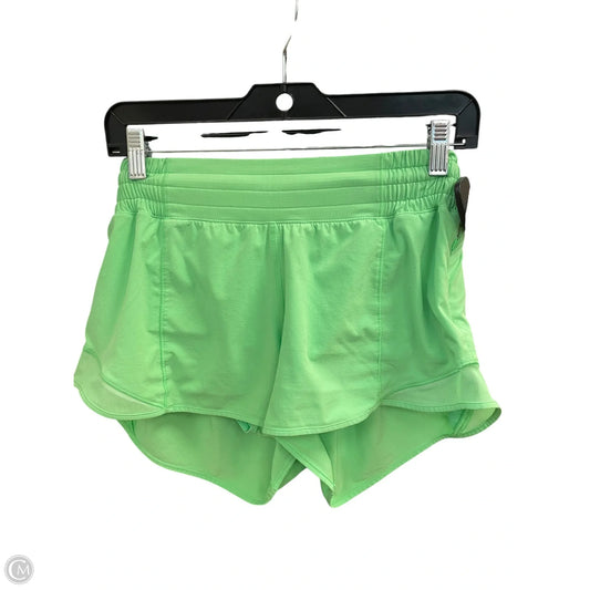 Athletic Shorts By Lululemon In Green, Size: 6