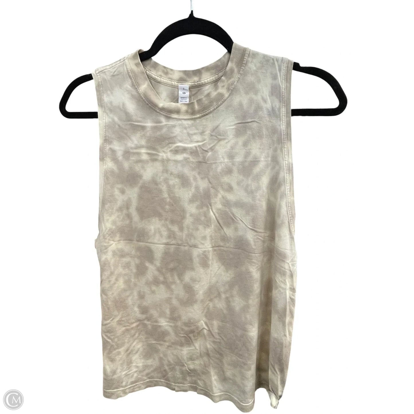 Athletic Tank Top By Lululemon In Yellow, Size: 2