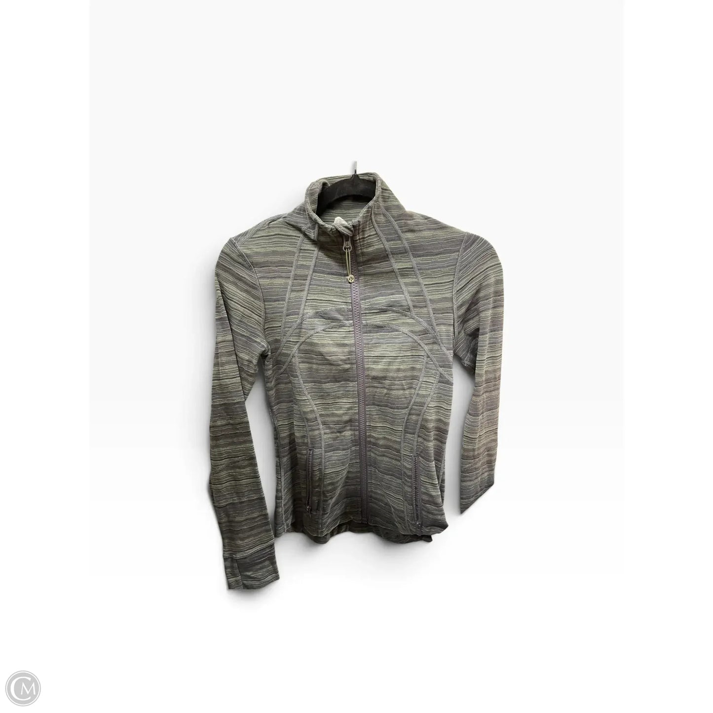 Athletic Jacket By Lululemon In Green, Size: 4