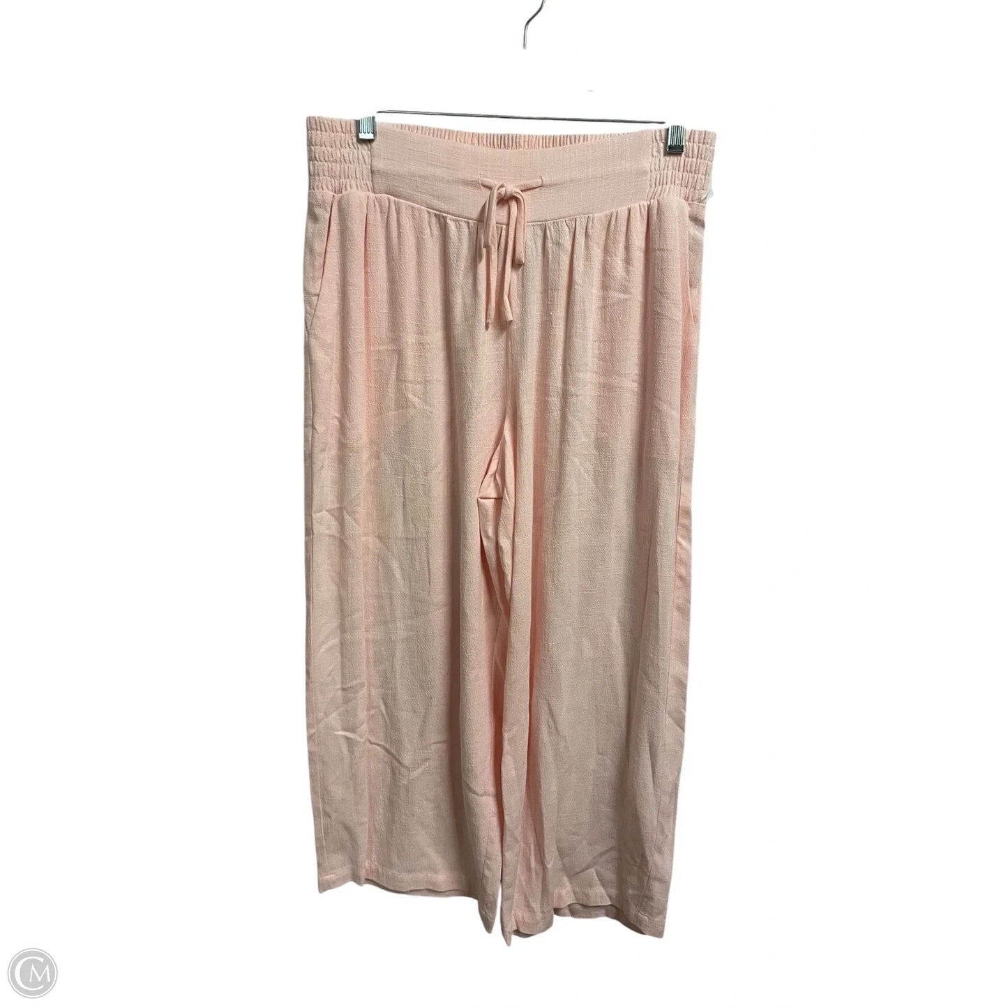 Pants Cropped By Jm Collections In Pink, Size: S