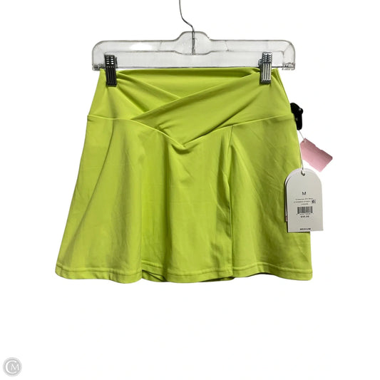 Athletic Skort By Clothes Mentor In Chartreuse, Size: M