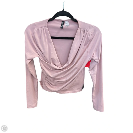 Top Long Sleeve By Divided In Pink, Size: S