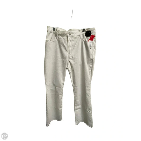 Jeans Boot Cut By Old Navy In White Denim, Size: 16