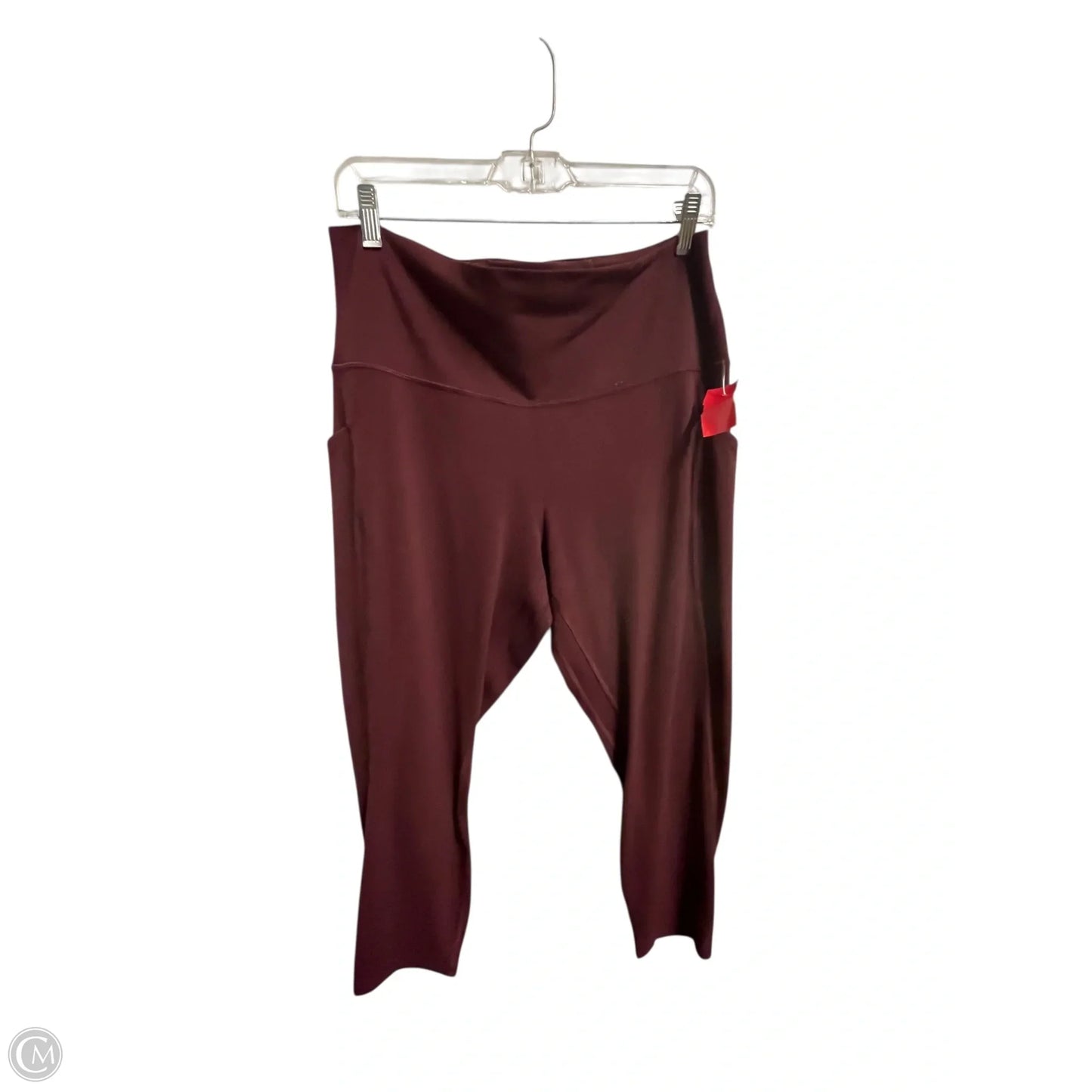 Athletic Leggings By Lululemon In Maroon, Size: 14