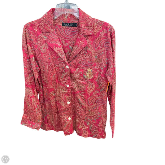 Top Long Sleeve By Ralph Lauren In Red, Size: S