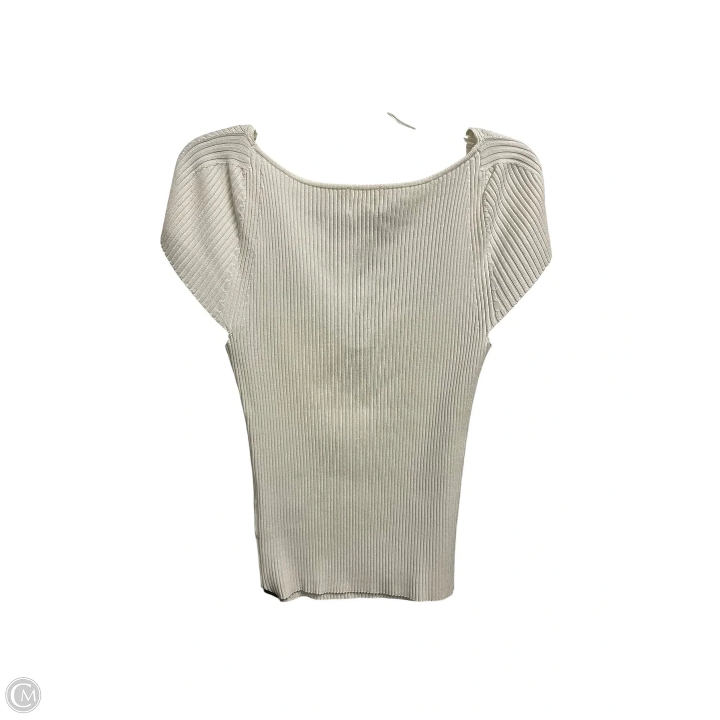 Top Sleeveless By H&m In White, Size: L