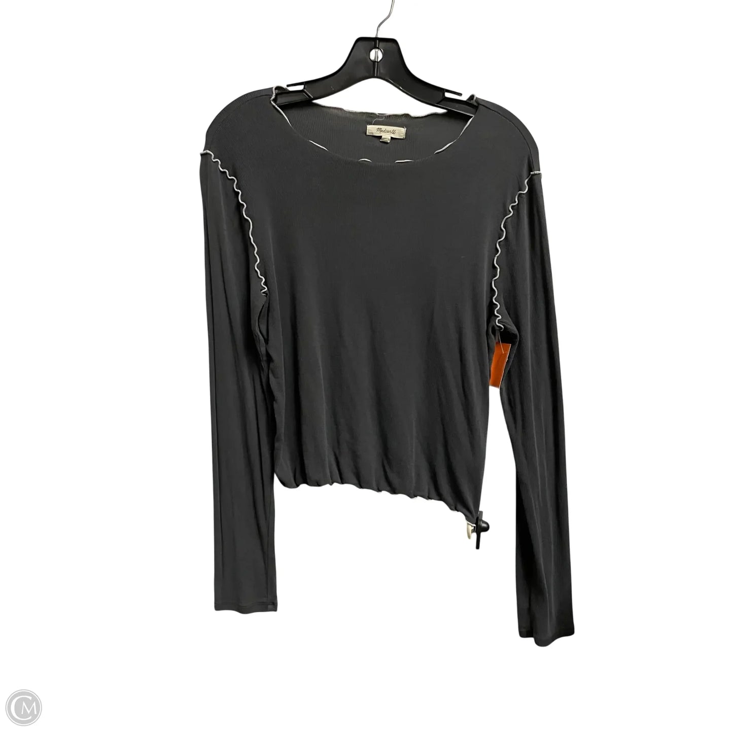 Top Long Sleeve By Madewell In Grey, Size: Osfm