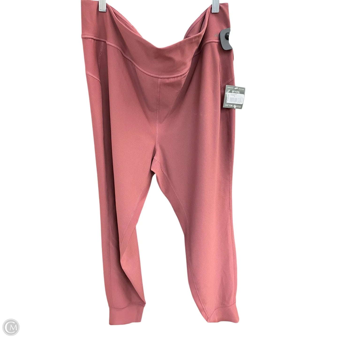 Athletic Leggings By Eddie Bauer In Red, Size: Xl