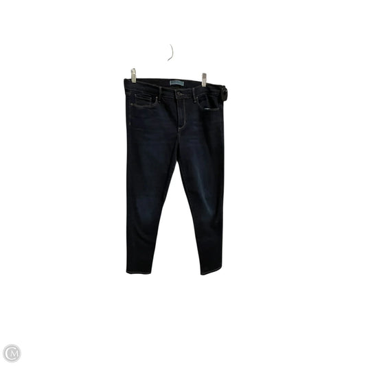 Jeans Skinny By Banana Republic In Blue Denim, Size: 12