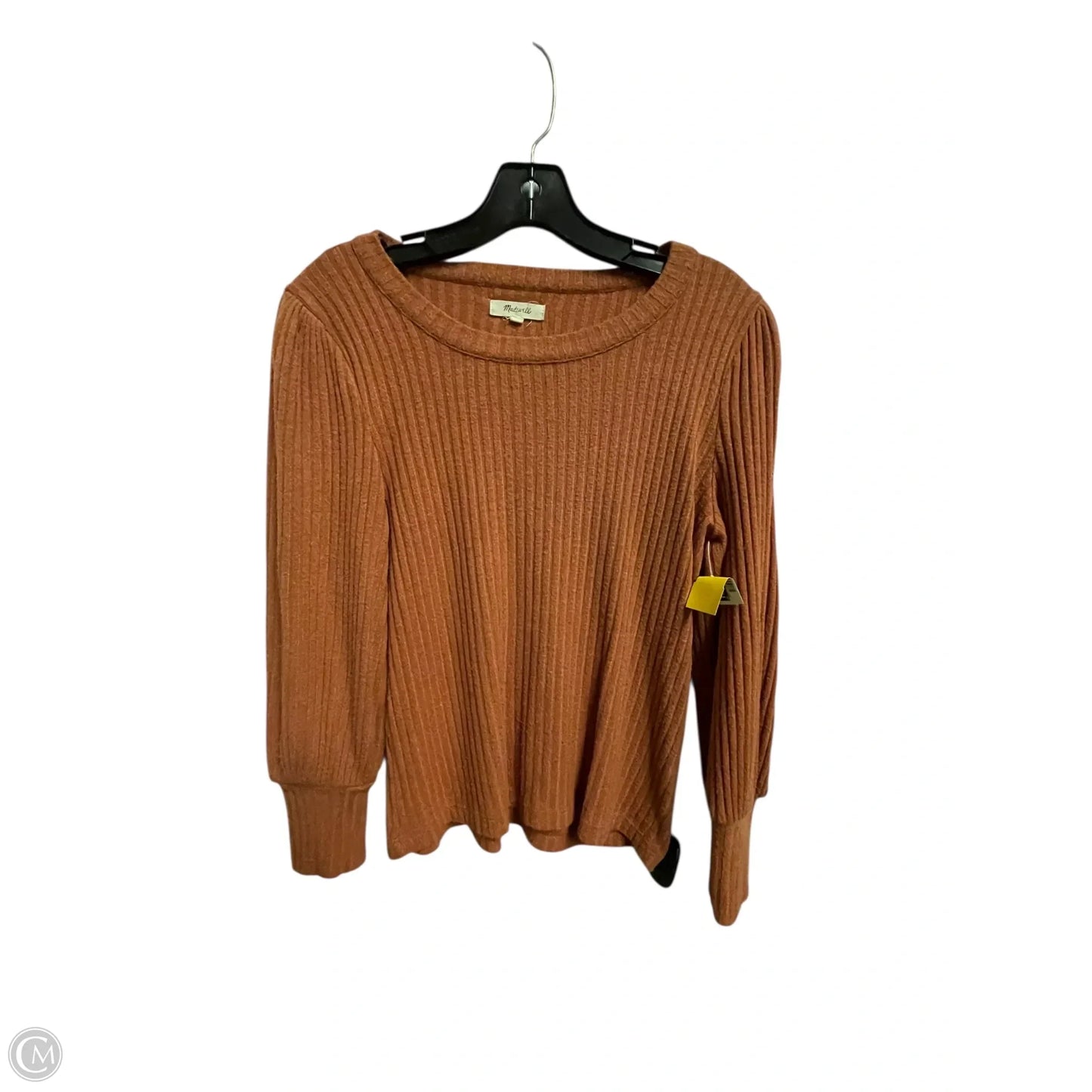 Top Long Sleeve By Madewell In Orange, Size: S