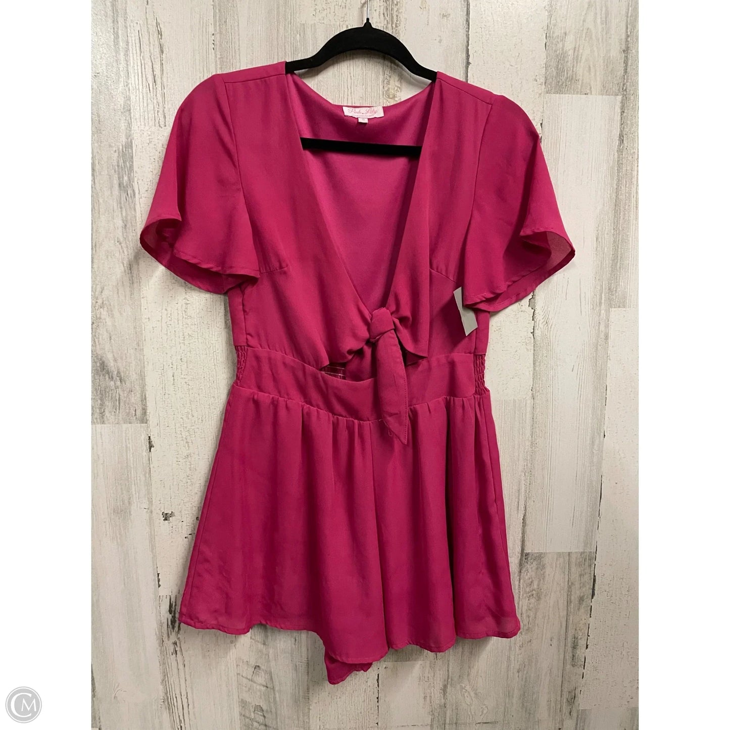 Dress Casual Short By Pink Lily In Pink, Size: S